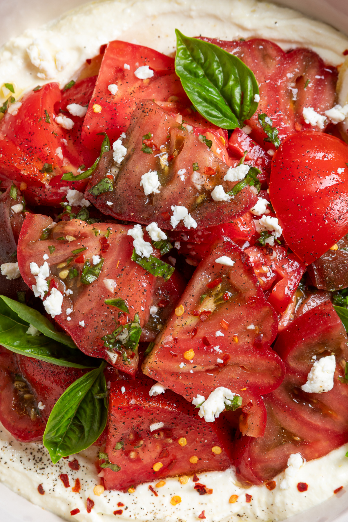 heirloom-tomato-salad-over-whipped-ricotta-feta-close-up