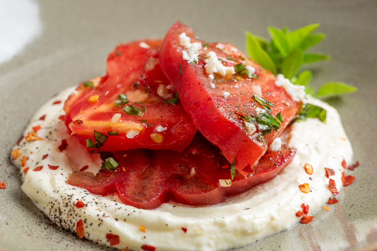 heirloom-tomato-salad-whipped-ricotta-feta-close-up