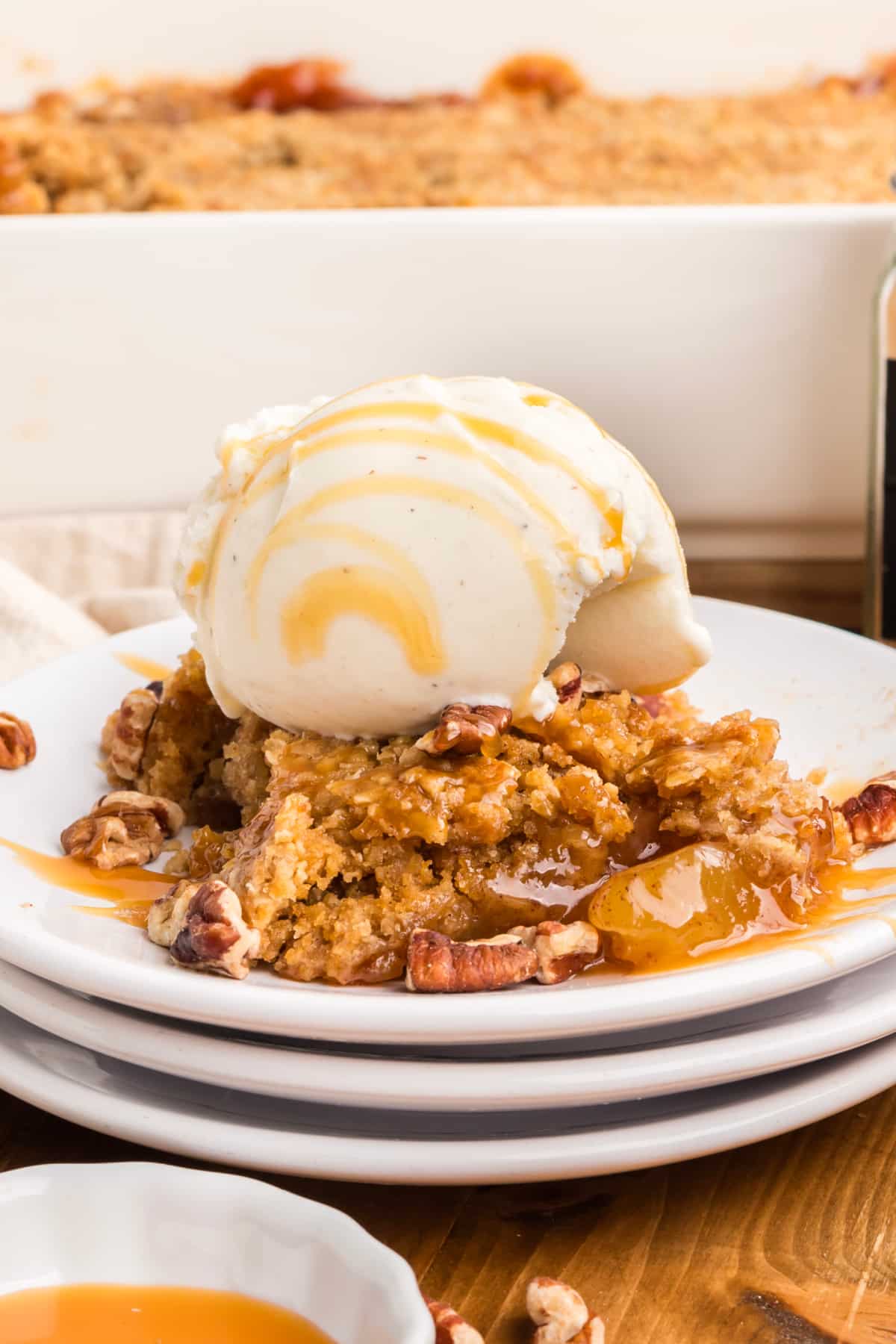 oatmeal-cookie-apple-crisp-dump-cake-vanilla-ice-cream-caramel