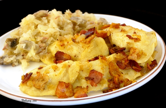 Crafting the ultimate Polish comfort food, homemade pierogi, is definitely a labor of love . From perfecting the dough to nailing the cheesy potatoes and farmer's cheese filling, get ready to enjoy the authentic recipe that's been a staple in my Polish family for years. pierogi and sauerkraut
