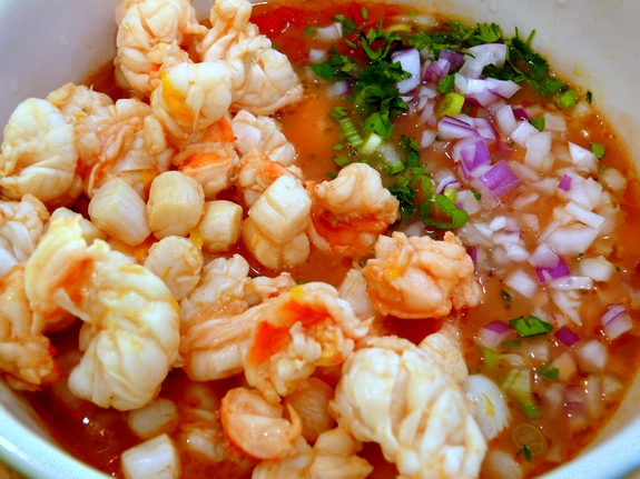 My twist on a Latin favorite, an easy recipe for the most refreshing shrimp ceviche that's packed with flavor and is the perfect summer meal. quick shrimp ceviche