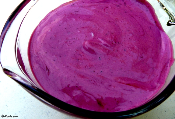 blueberry ice cream base